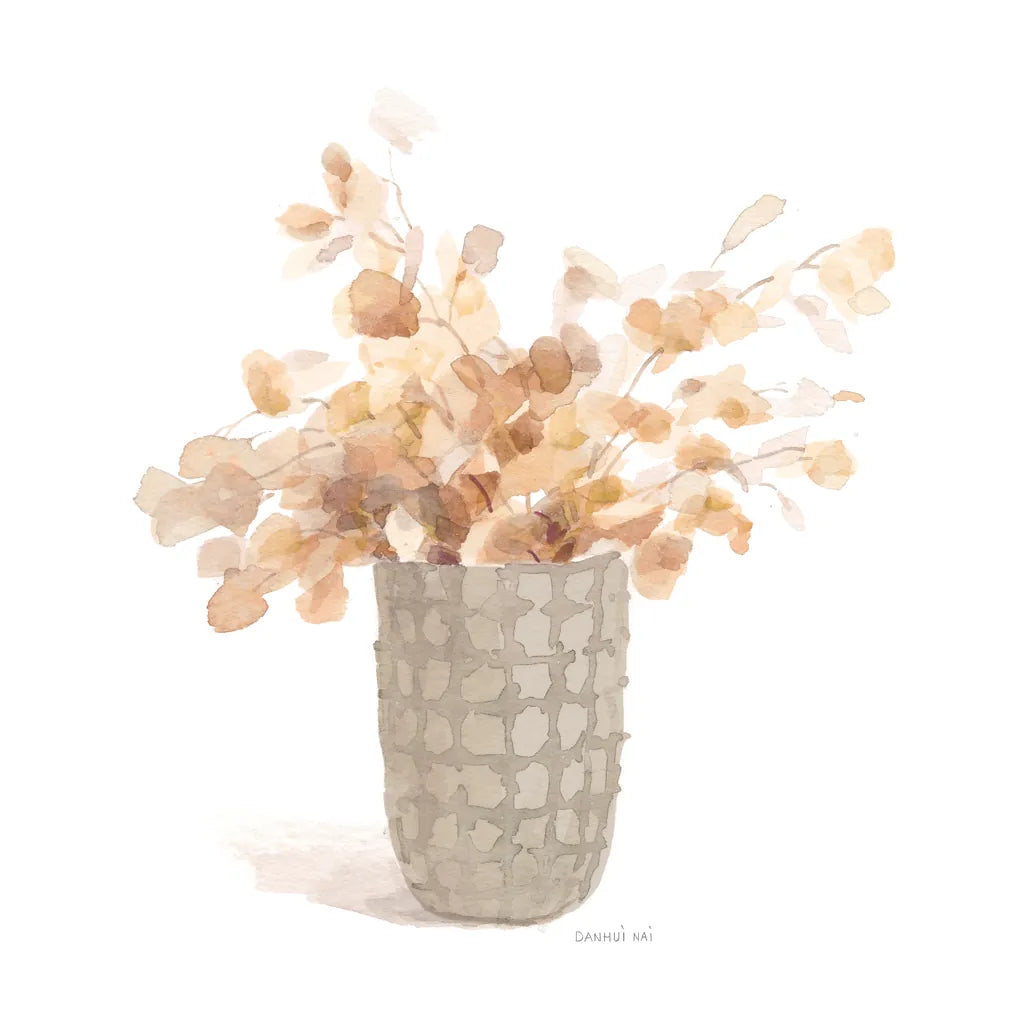 Modern Floral Boho I by Danhui Nai. SKU 73229a. Archival Giclee Fine art print for wall decor.