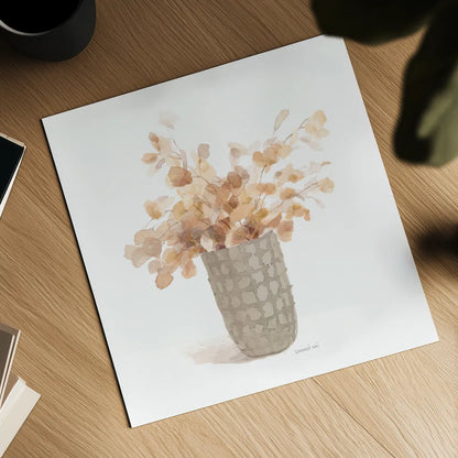 Modern Floral Boho I by Danhui Nai. Shown as a detailed flat fine art print, highlighting archival giclee quality. Available as an archival giclee rolled canvas, fine art paper, or poster print. SKU 73229a.