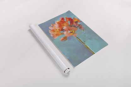 Modern Floral I by Danhui Nai. shown as a rolled paper print. Available as archival giclee rolled canvas, fine art paper, or poster print. SKU 68227h.