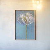 Modern Floral III by Danhui Nai. shown as a paper print in a natural frame. Available as a archival giclee rolled canvas, fine art paper, or poster print. SKU 68229h.