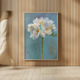 Modern Floral IV by Danhui Nai. shown as over sized large wall art. Available as an archival giclee rolled canvas, fine art paper, or poster print. SKU 68230h.