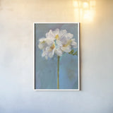 Modern Floral IV by Danhui Nai. shown as a paper print in a white frame. Available as a archival giclee rolled canvas, fine art paper, or poster print. SKU 68230h.