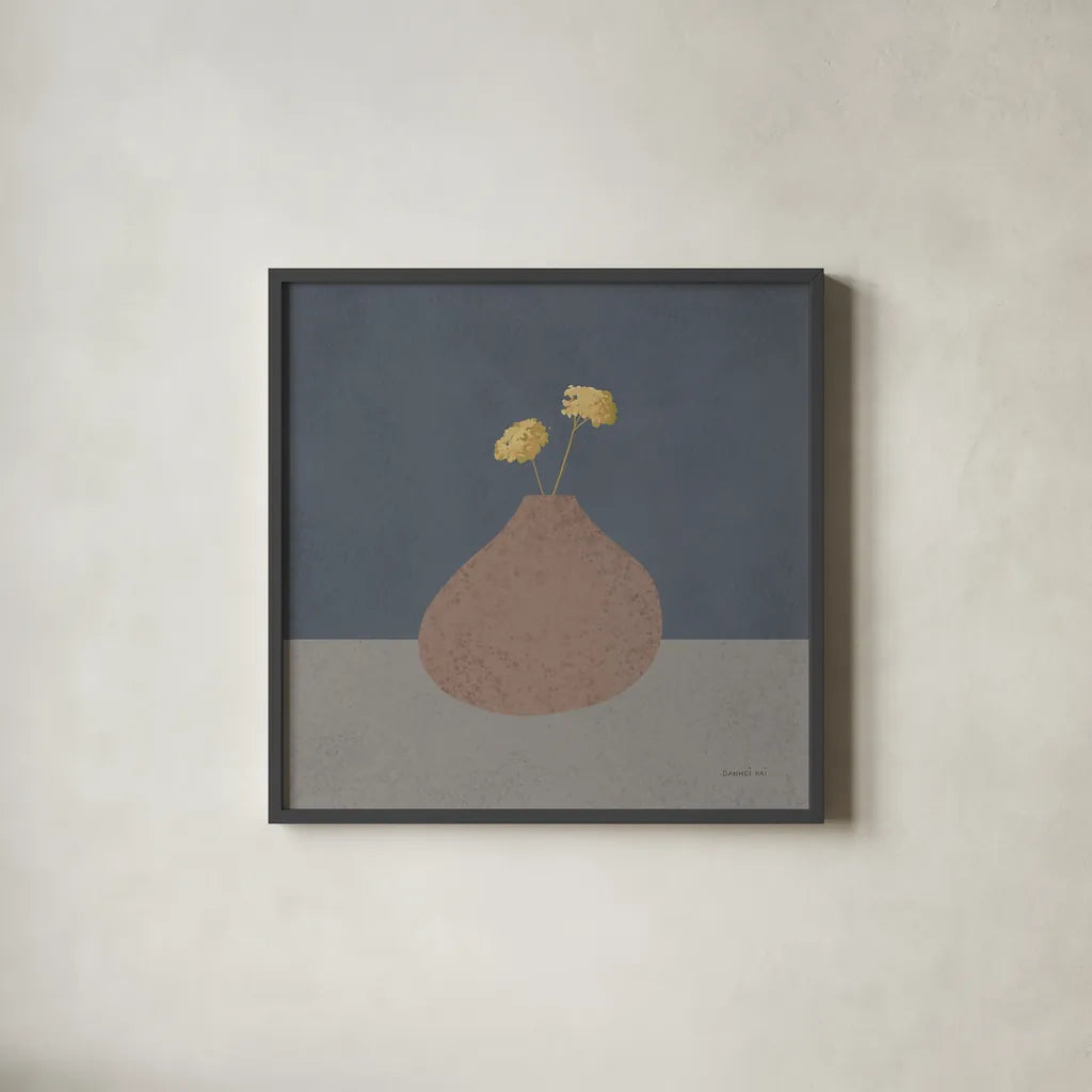 Modern Vessels I by Danhui Nai. Shown in a sleek black glass frame for a contemporary gallery look. Available as an archival giclee rolled canvas, fine art paper, or poster print. SKU 87783a.