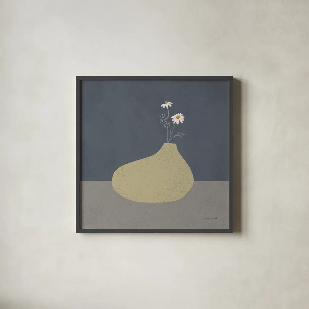 Modern Vessels II by Danhui Nai. Shown in a sleek black glass frame for a contemporary gallery look. Available as an archival giclee rolled canvas, fine art paper, or poster print. SKU 87784a.