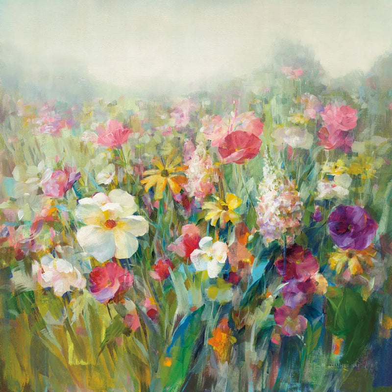 Mountain Meadows by Danhui Nai. SKU 54071a. Archival Giclee Fine art print for wall decor.