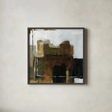 Natural Abstract I by Danhui Nai. Shown in a sleek black glass frame for a contemporary gallery look. Available as an archival giclee rolled canvas, fine art paper, or poster print. SKU 98038a.