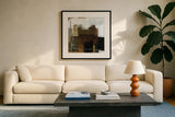 Natural Abstract I by Danhui Nai. Displayed in a glass frame with matte in a clean modern living room. Available as an archival giclee rolled canvas, fine art paper, or poster print. SKU 98038a.