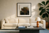 Natural Abstract II by Danhui Nai. Displayed in a glass frame with matte in a clean modern living room. Available as an archival giclee rolled canvas, fine art paper, or poster print. SKU 98039a.