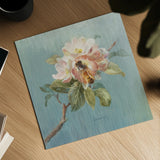 Natural Detail I Blue by Danhui Nai. Shown as a detailed flat fine art print, highlighting archival giclee quality. Available as an archival giclee rolled canvas, fine art paper, or poster print. SKU 9373a.