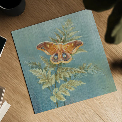 Natural Detail III Blue by Danhui Nai. Shown as a detailed flat fine art print, highlighting archival giclee quality. Available as an archival giclee rolled canvas, fine art paper, or poster print. SKU 61880a.