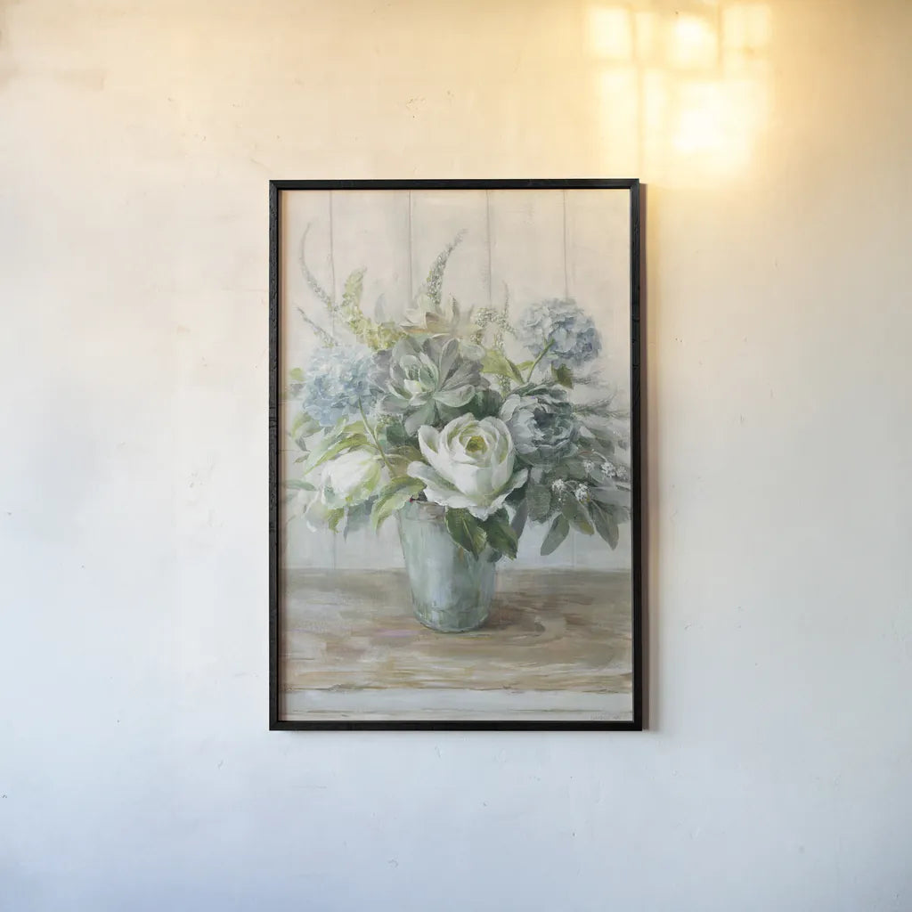 Natural Elegance Bleached Crop by Danhui Nai. shown as a paper print in a black flame. Available as a archival giclee rolled canvas, fine art paper, or poster print. SKU 60296h.