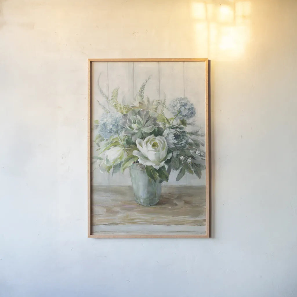 Natural Elegance Bleached Crop by Danhui Nai. shown as a paper print in a natural frame. Available as a archival giclee rolled canvas, fine art paper, or poster print. SKU 60296h.