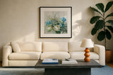 Natural Elegance Crop by Danhui Nai. Displayed in a glass frame with matte in a clean modern living room. Available as an archival giclee rolled canvas, fine art paper, or poster print. SKU 37348a.
