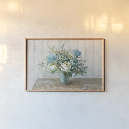 Natural Elegance Crop by Danhui Nai. shown as a paper print in a natural frame. Available as a archival giclee rolled canvas, fine art paper, or poster print. SKU 37348i.