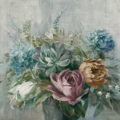 Natural Elegance Fall Dark on Gray Crop by Danhui Nai. SKU 87819a. Archival Giclee Fine art print for wall decor.