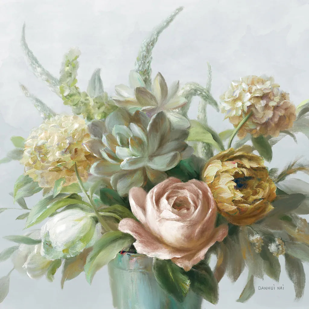 Natural Elegance Fall on Grey no Texture Crop by Danhui Nai. SKU 87345a. Archival Giclee Fine art print for wall decor.