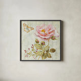 Natural Flora II by Danhui Nai. Shown in a sleek black glass frame for a contemporary gallery look. Available as an archival giclee rolled canvas, fine art paper, or poster print. SKU 22623a.