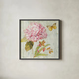 Natural Flora III by Danhui Nai. Shown in a sleek black glass frame for a contemporary gallery look. Available as an archival giclee rolled canvas, fine art paper, or poster print. SKU 22624a.