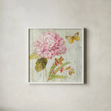 Natural Flora III by Danhui Nai. Shown in a crisp white glass frame for a clean and minimalist style. Available as an archival giclee rolled canvas, fine art paper, or poster print. SKU 22624a.