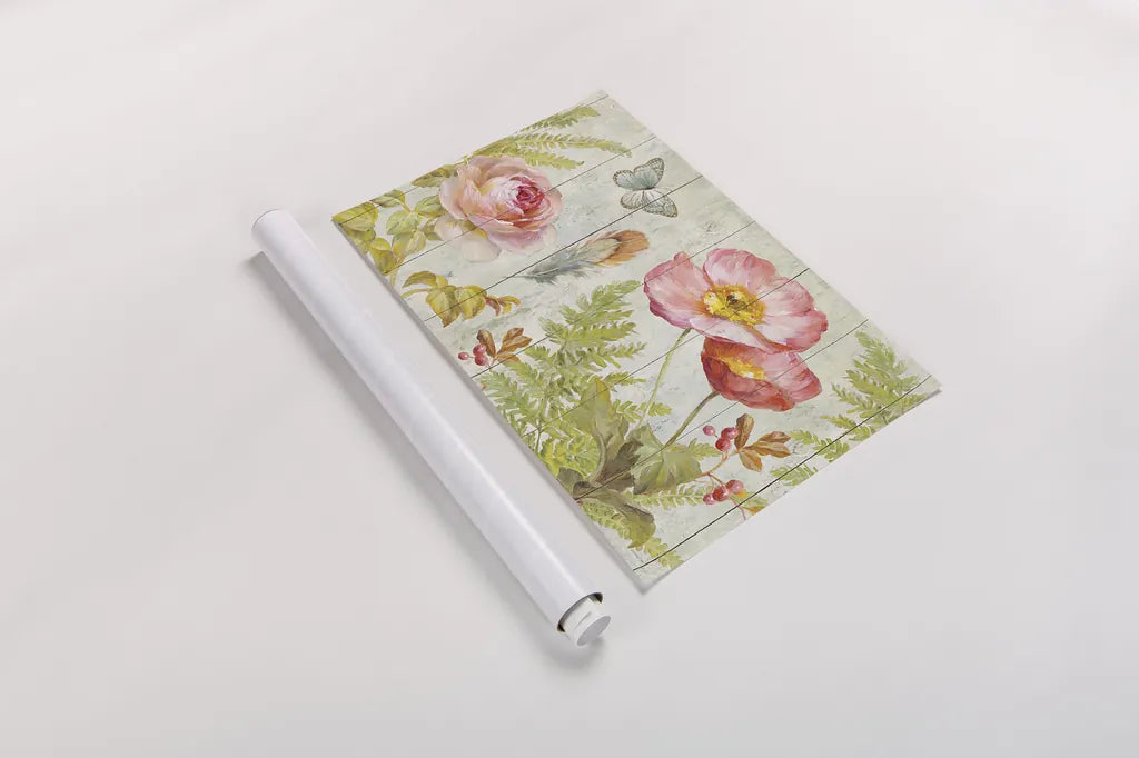 Natural Flora V by Danhui Nai. shown as a rolled paper print. Available as archival giclee rolled canvas, fine art paper, or poster print. SKU 22626i.