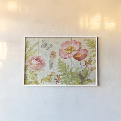 Natural Flora V by Danhui Nai. shown as a paper print in a white frame. Available as a archival giclee rolled canvas, fine art paper, or poster print. SKU 22626i.