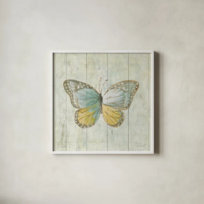 Natural Flora VI by Danhui Nai. Shown in a crisp white glass frame for a clean and minimalist style. Available as an archival giclee rolled canvas, fine art paper, or poster print. SKU 23168a.