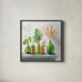 Natural Riches I by Danhui Nai. Shown in a sleek black glass frame for a contemporary gallery look. Available as an archival giclee rolled canvas, fine art paper, or poster print. SKU 72764a.