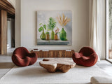 Natural Riches I by Danhui Nai. Shown as extra-large giant wall art in a modern living room. Available as an archival giclee rolled canvas, fine art paper, or poster print. SKU 72764a.