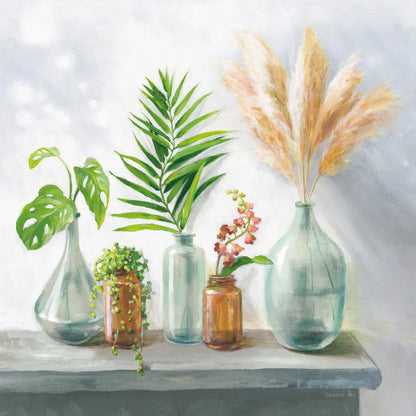 Natural Riches I Clear Vase by Danhui Nai. SKU 73435a. Archival Giclee Fine art print for wall decor.