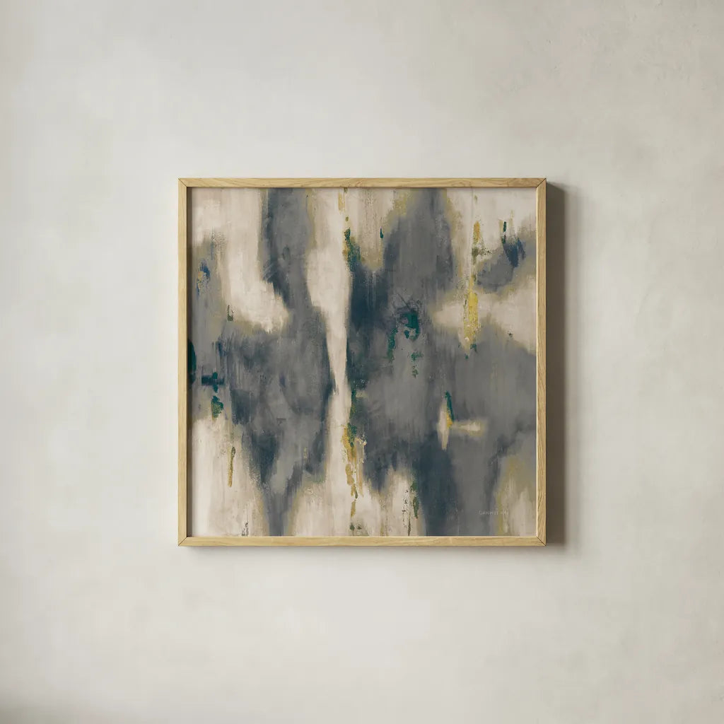 Neutral Texture I by Danhui Nai. Shown in a natural wood glass frame for a timeless modern aesthetic. Available as an archival giclee rolled canvas, fine art paper, or poster print. SKU 65136a.