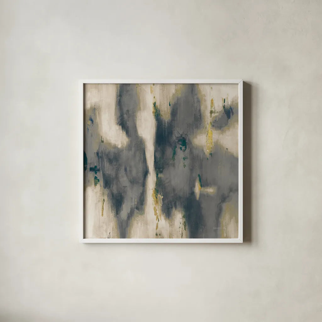 Neutral Texture I by Danhui Nai. Shown in a crisp white glass frame for a clean and minimalist style. Available as an archival giclee rolled canvas, fine art paper, or poster print. SKU 65136a.