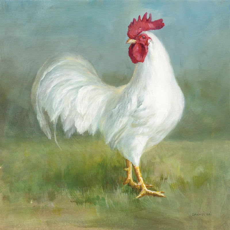 Noble Rooster I by Danhui Nai. SKU 18532a. Archival Giclee Fine art print for wall decor.