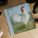 Noble Rooster I Vintage by Danhui Nai. Shown as a detailed flat fine art print, highlighting archival giclee quality. Available as an archival giclee rolled canvas, fine art paper, or poster print. SKU 19109a.