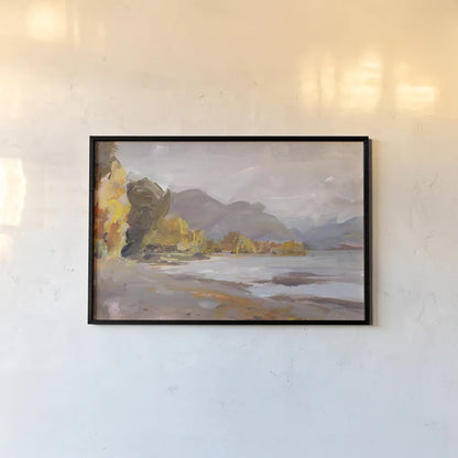 October Coast by Danhui Nai. shown as a paper print in a black flame. Available as a archival giclee rolled canvas, fine art paper, or poster print. SKU 68073i.