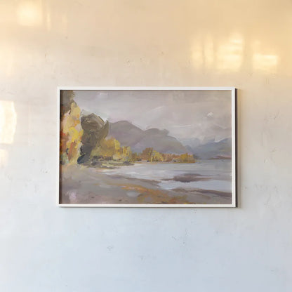 October Coast by Danhui Nai. shown as a paper print in a white frame. Available as a archival giclee rolled canvas, fine art paper, or poster print. SKU 68073i.