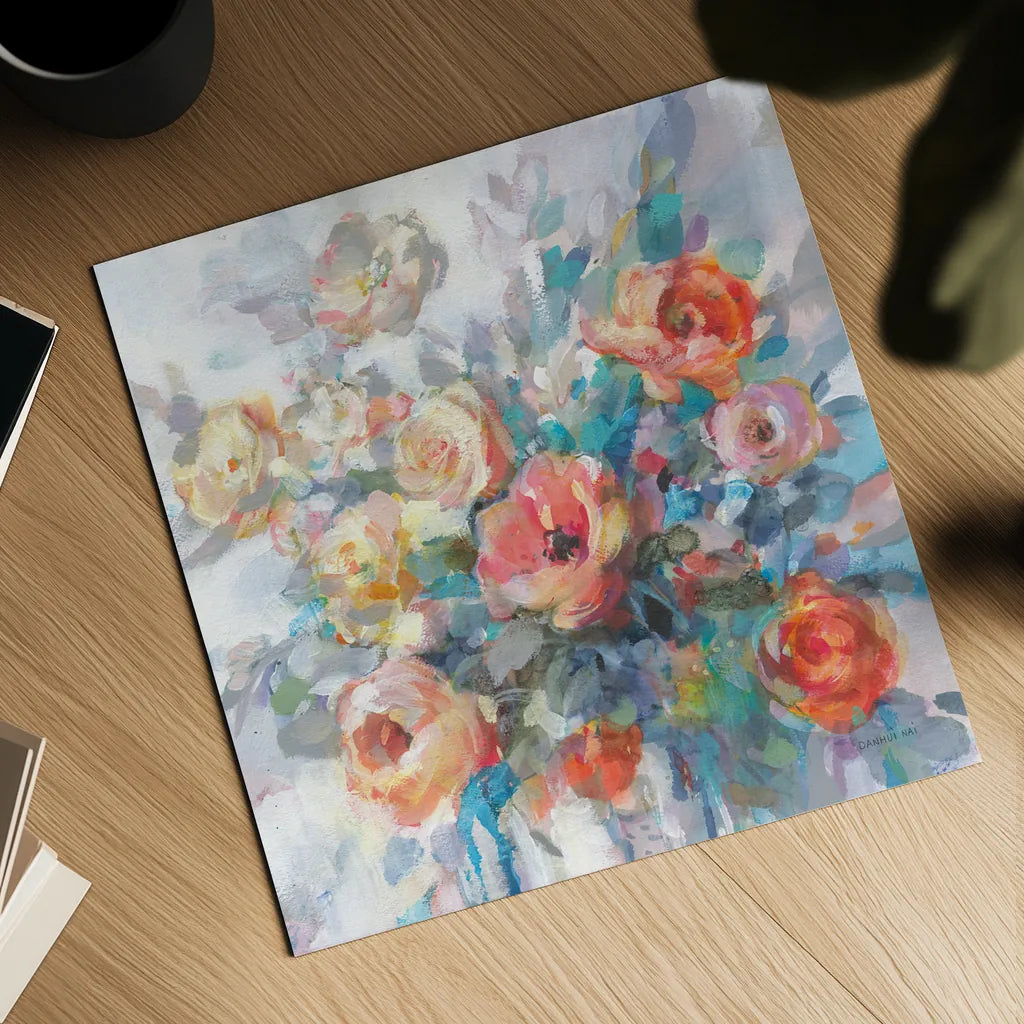 Ode to Spring by Danhui Nai. Shown as a detailed flat fine art print, highlighting archival giclee quality. Available as an archival giclee rolled canvas, fine art paper, or poster print. SKU 69678a.