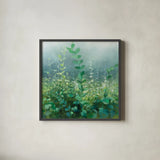 On the Trail by Danhui Nai. Shown in a sleek black glass frame for a contemporary gallery look. Available as an archival giclee rolled canvas, fine art paper, or poster print. SKU 57255a.
