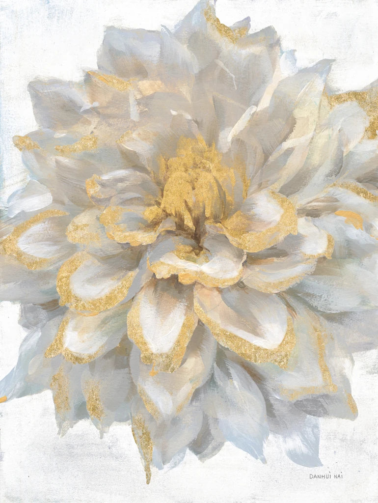 Open Petals I with Gold by Danhui Nai