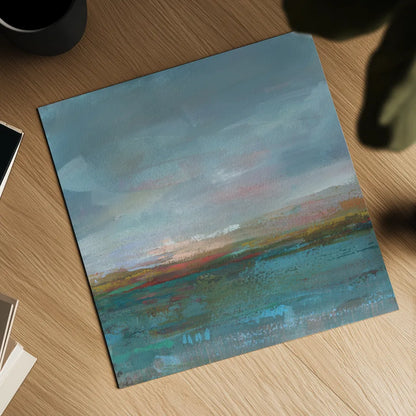 Open Water Sunrise by Danhui Nai. Shown as a detailed flat fine art print, highlighting archival giclee quality. Available as an archival giclee rolled canvas, fine art paper, or poster print. SKU 67556a.