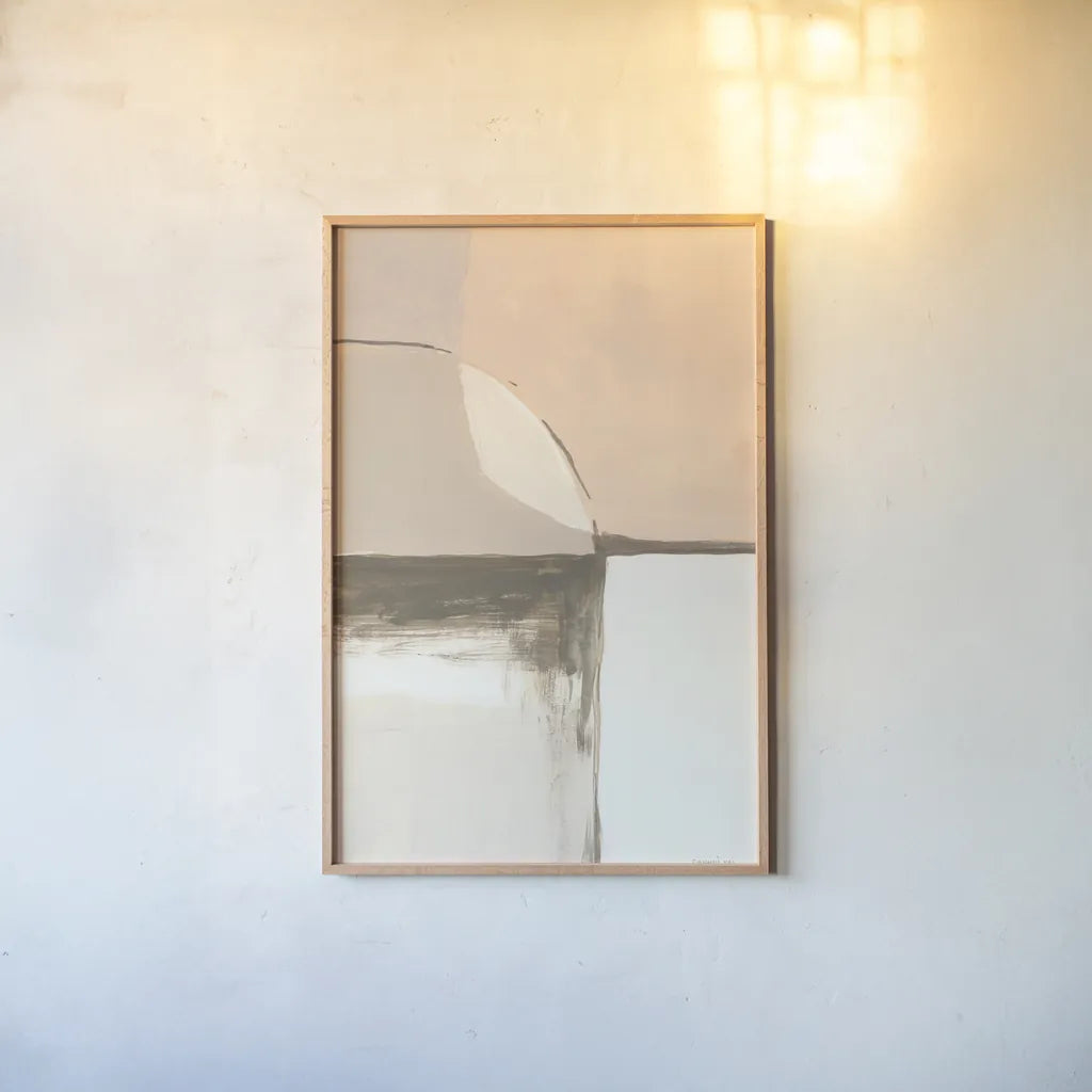 Overlay I by Danhui Nai. shown as a paper print in a natural frame. Available as a archival giclee rolled canvas, fine art paper, or poster print. SKU 76105h.