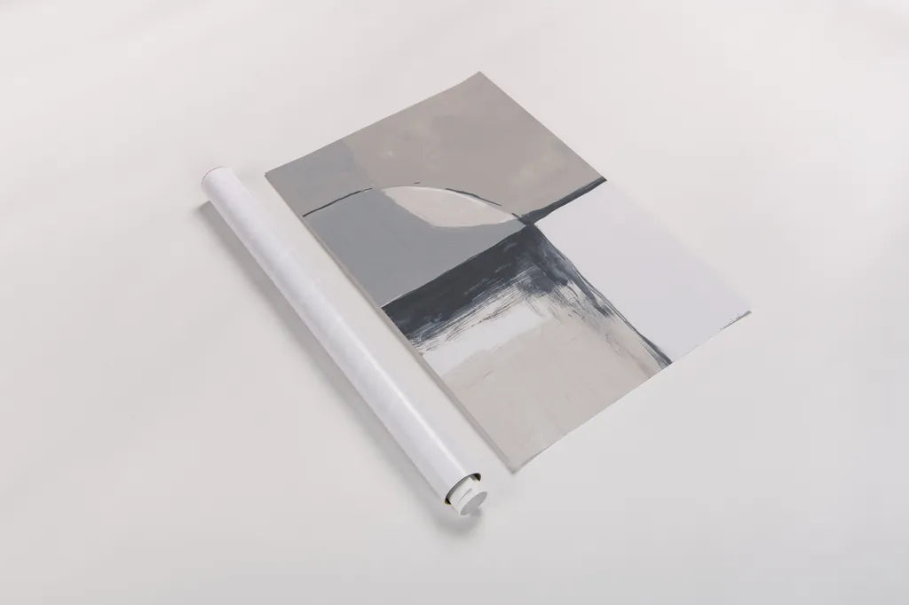 Overlay I Blue by Danhui Nai. shown as a rolled paper print. Available as archival giclee rolled canvas, fine art paper, or poster print. SKU 77353h.