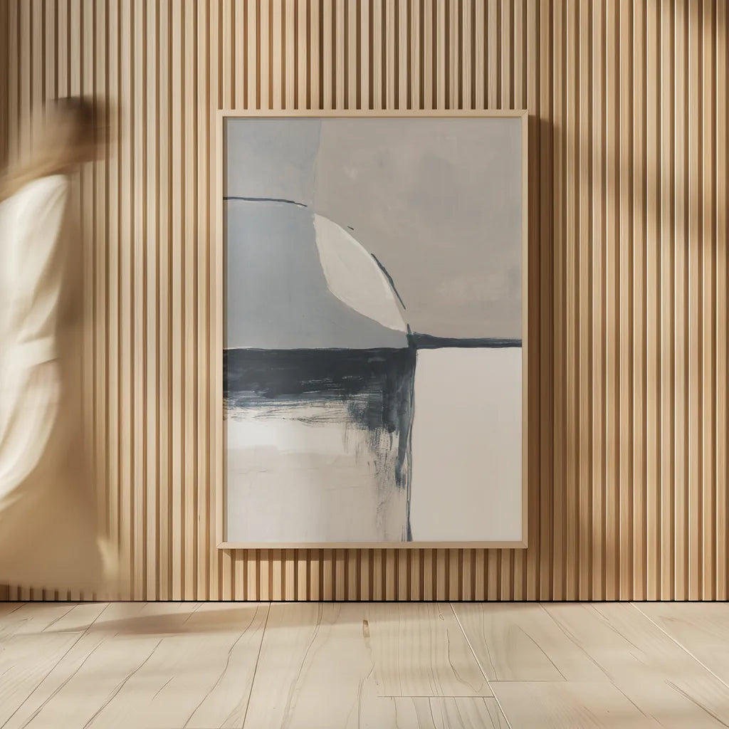 Overlay I Blue by Danhui Nai. shown as over sized large wall art. Available as an archival giclee rolled canvas, fine art paper, or poster print. SKU 77353h.