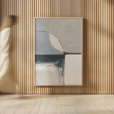 Overlay I Blue by Danhui Nai. shown as over sized large wall art. Available as an archival giclee rolled canvas, fine art paper, or poster print. SKU 77353h.