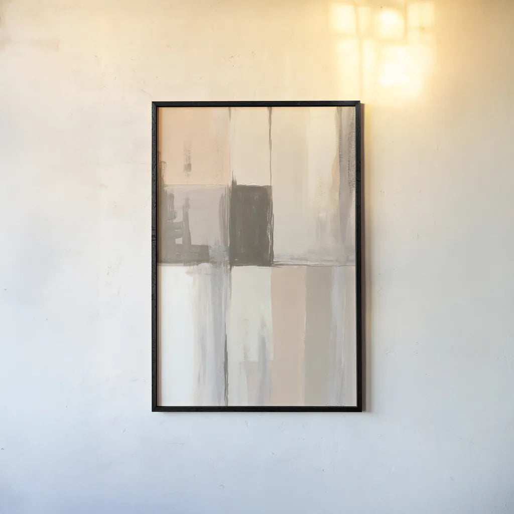 Overlay II by Danhui Nai. shown as a paper print in a black flame. Available as a archival giclee rolled canvas, fine art paper, or poster print. SKU 76106h.