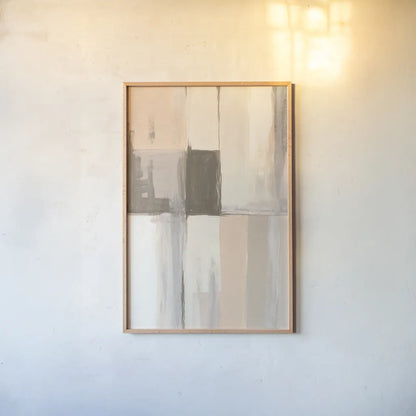 Overlay II by Danhui Nai. shown as a paper print in a natural frame. Available as a archival giclee rolled canvas, fine art paper, or poster print. SKU 76106h.