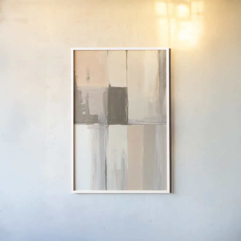 Overlay II by Danhui Nai. shown as a paper print in a white frame. Available as a archival giclee rolled canvas, fine art paper, or poster print. SKU 76106h.