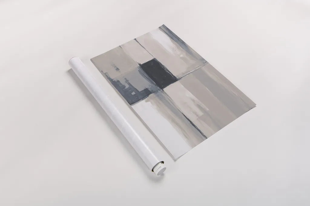 Overlay II Blue by Danhui Nai. shown as a rolled paper print. Available as archival giclee rolled canvas, fine art paper, or poster print. SKU 77354h.
