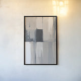 Overlay II Blue by Danhui Nai. shown as a paper print in a black flame. Available as a archival giclee rolled canvas, fine art paper, or poster print. SKU 77354h.