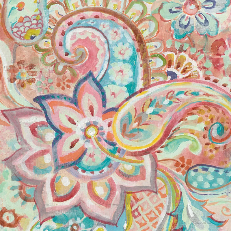 Paisley Galore Crop by Danhui Nai. SKU 55649a. Archival Giclee Fine art print for wall decor.