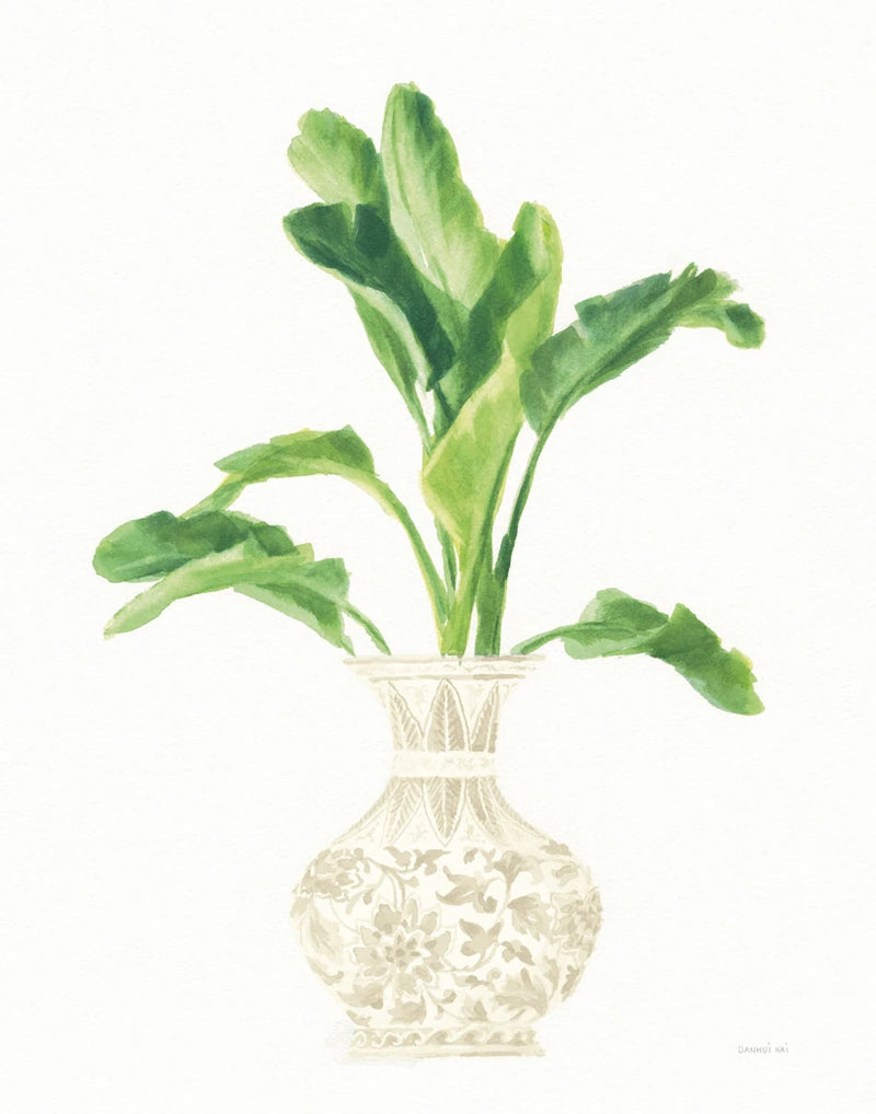 Palm Chinoiserie I Cream by Danhui Nai